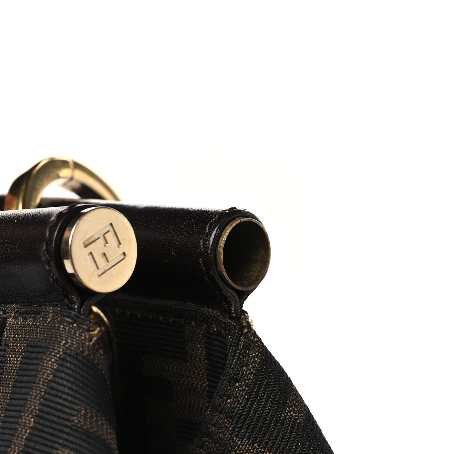 Fendi Zucca Chef Shoulder Bag Tobacco 14 of 14