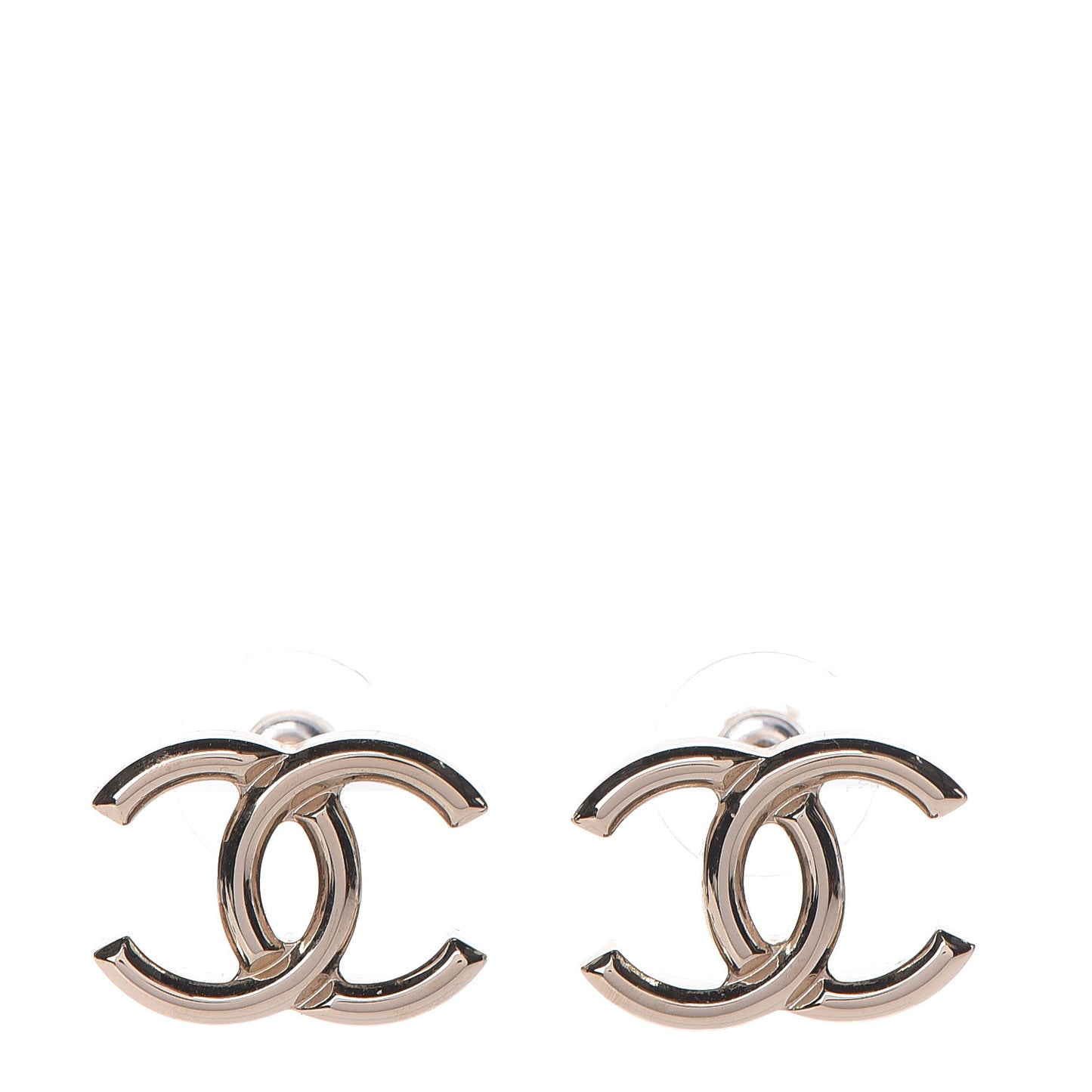 Metal CC Earrings Gold