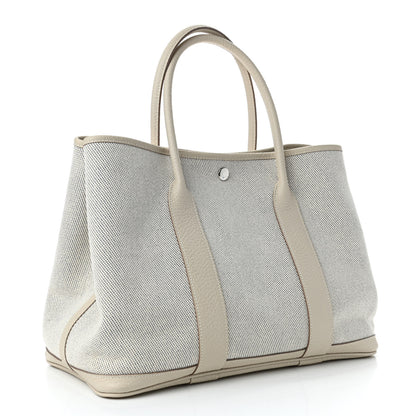 Hermes Twill H Negonda Garden Party 36 MM Tote Ecru Craie 2 of 6