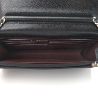 Chanel Caviar Quilted Wallet On Chain WOC Black 5 of 12