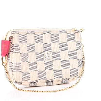 Louis Vuitton Damier Azur 2017 Christmas Animation Mini Pochette Accessories 3 of 8