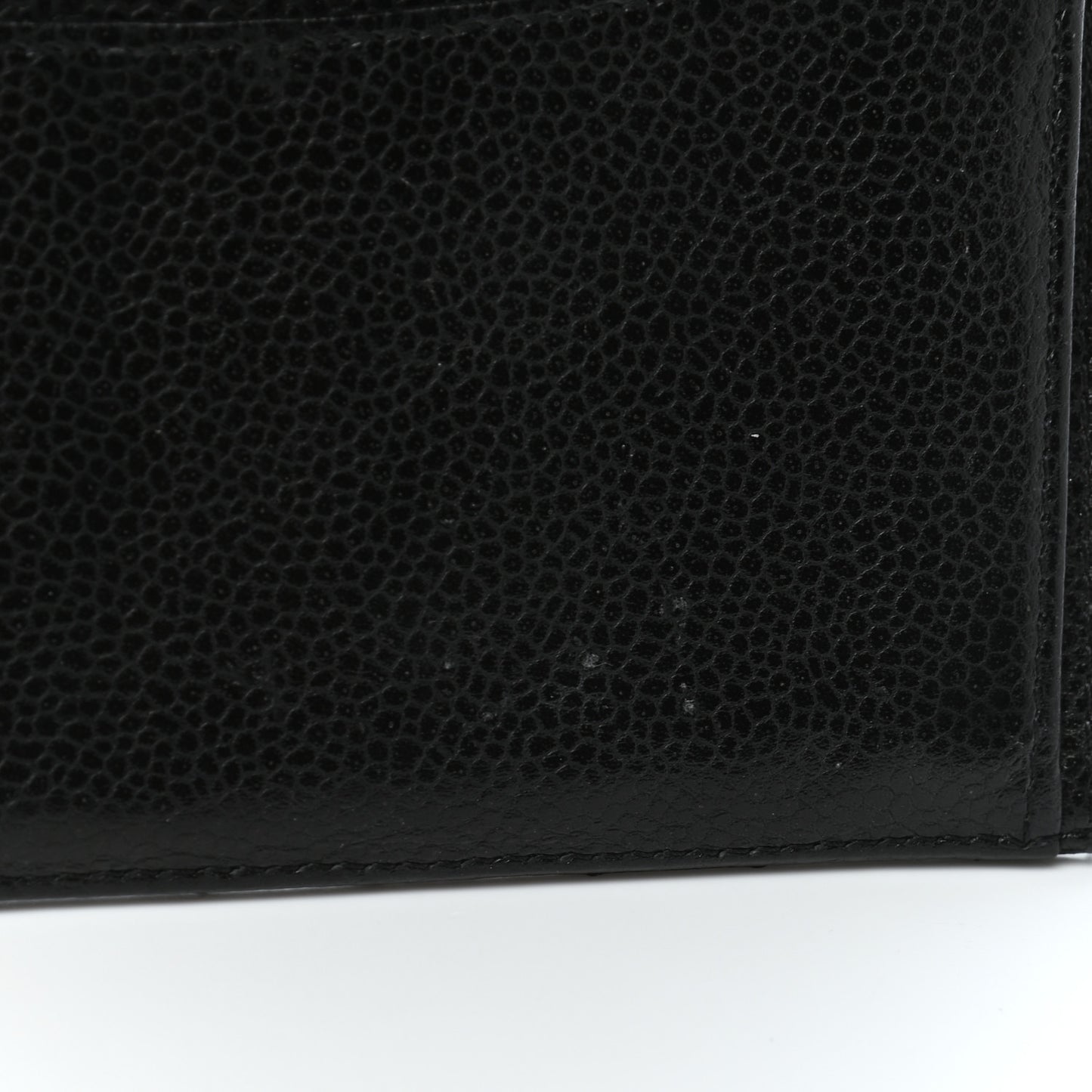 Caviar Quilted Yen Wallet Black