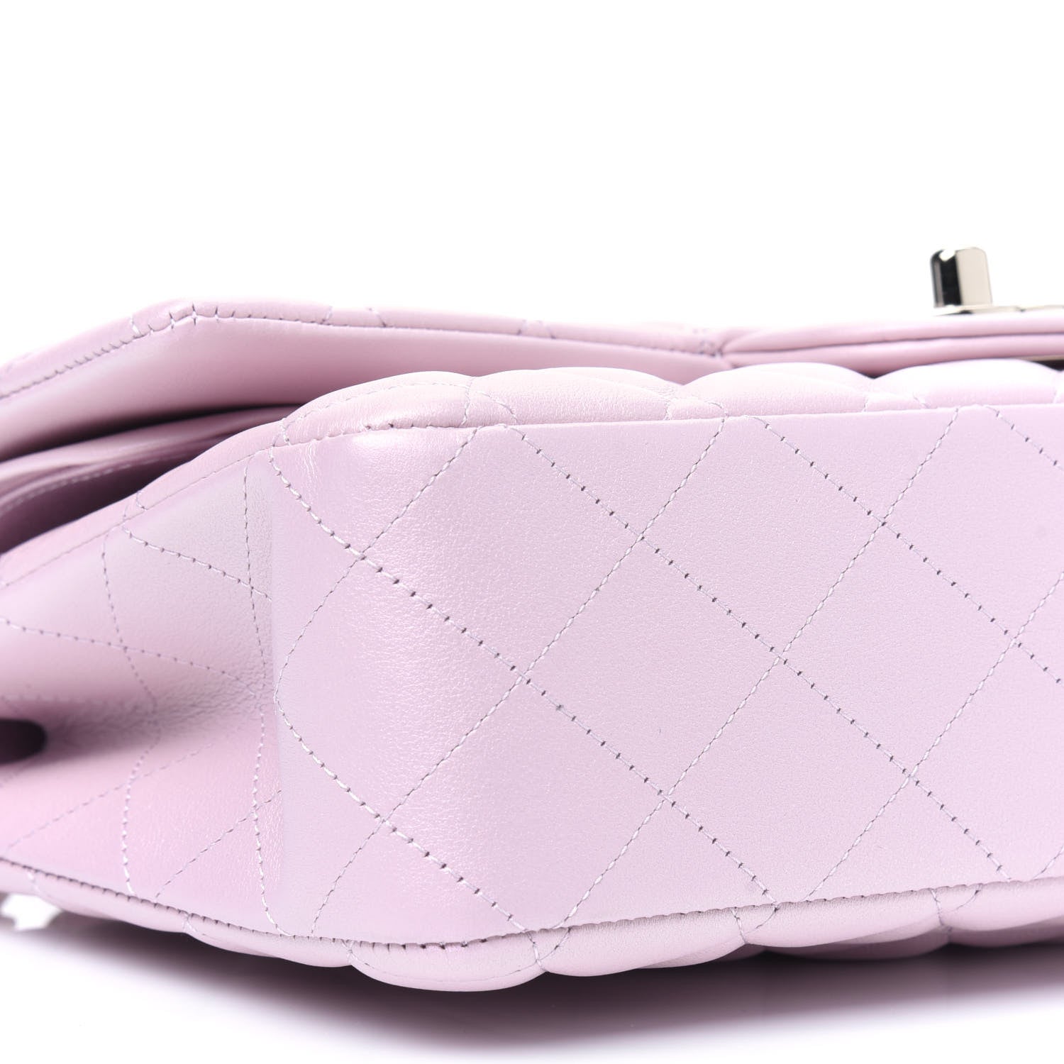 Chanel Iridescent Calfskin Quilted Medium Double Flap Light Pink 9 of 12