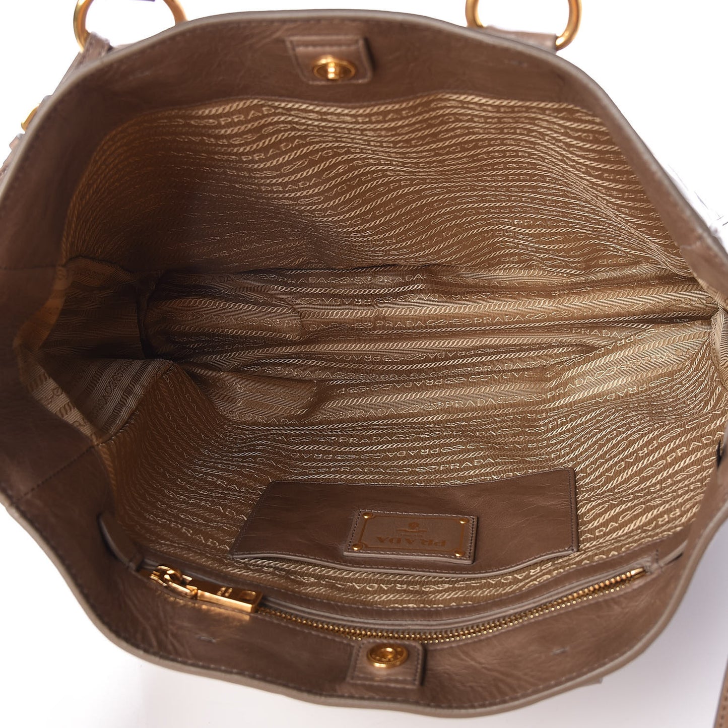 Vitello Shine Tote Argilla