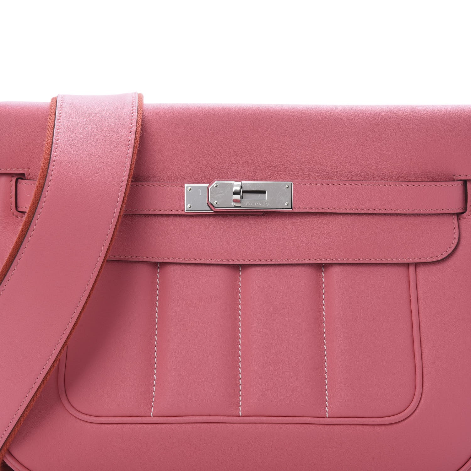 Hermes Veau Swift Sac Berline 28 Rose Azalee 8 of 13