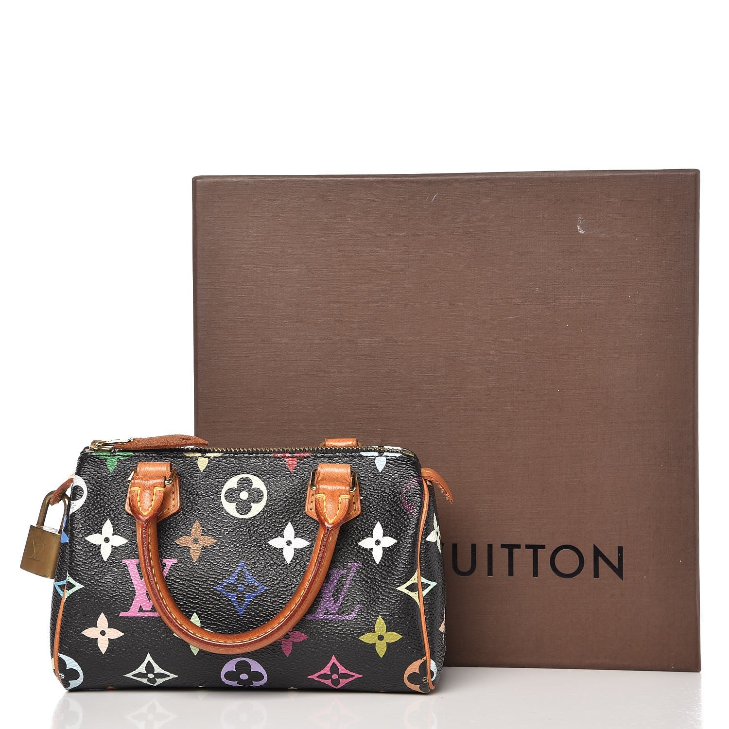 Louis Vuitton Monogram Multicolor Mini Sac HL Speedy Black 14 of 14