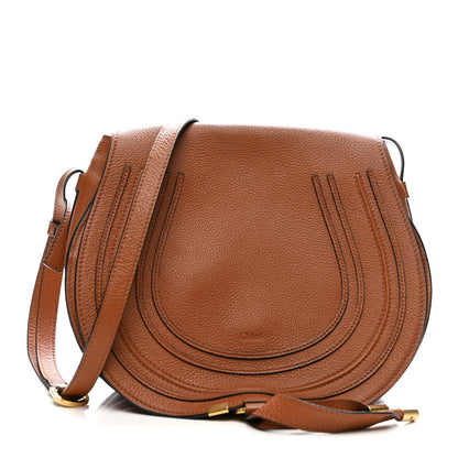 Chloe Calfskin Medium Marcie Round Crossbody Bag Tan 1 of 13