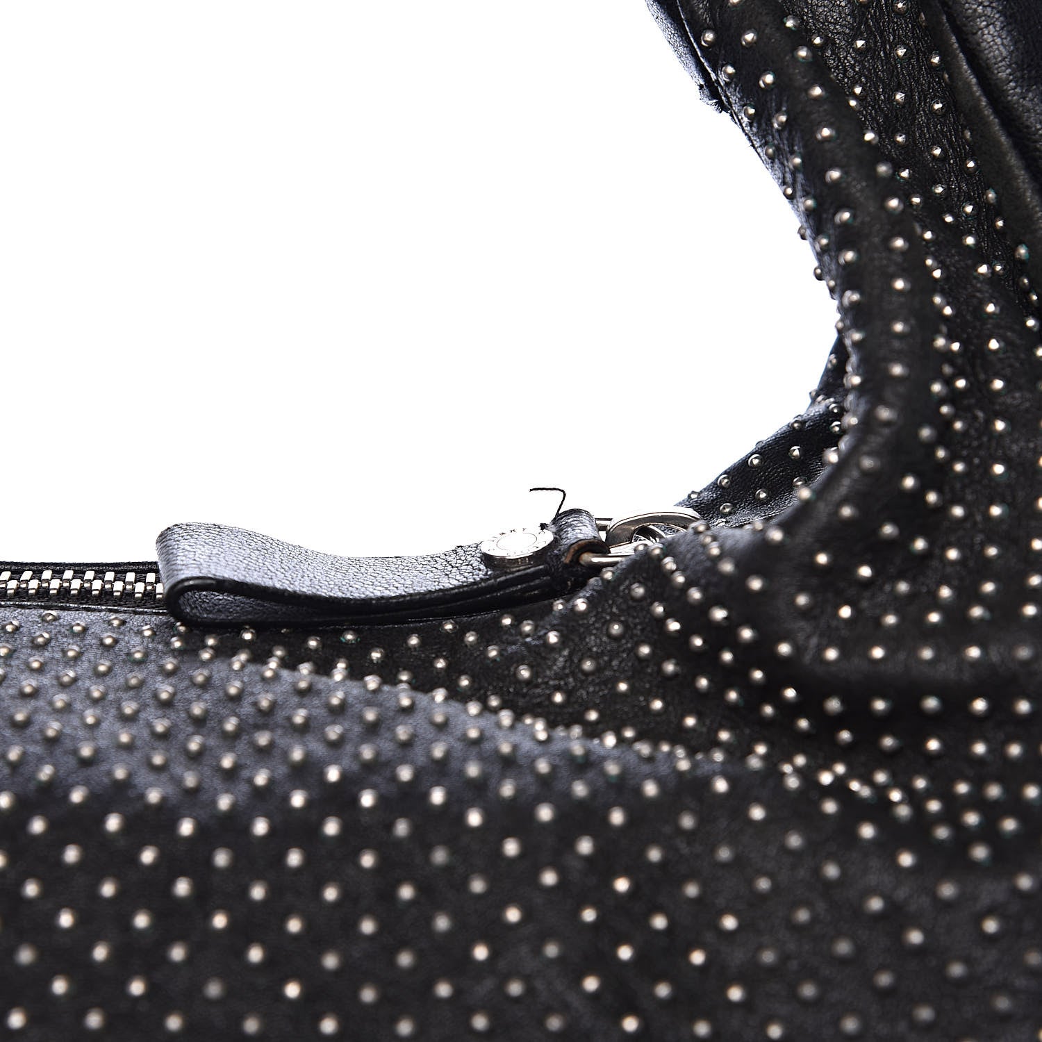 Jimmy Choo Lambskin Studded Solar Hobo Black 12 of 13
