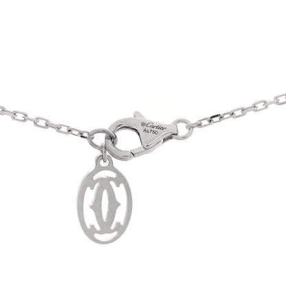 Cartier 18K White Gold Diamond D'Amour Heart Pendant Necklace 4 of 4