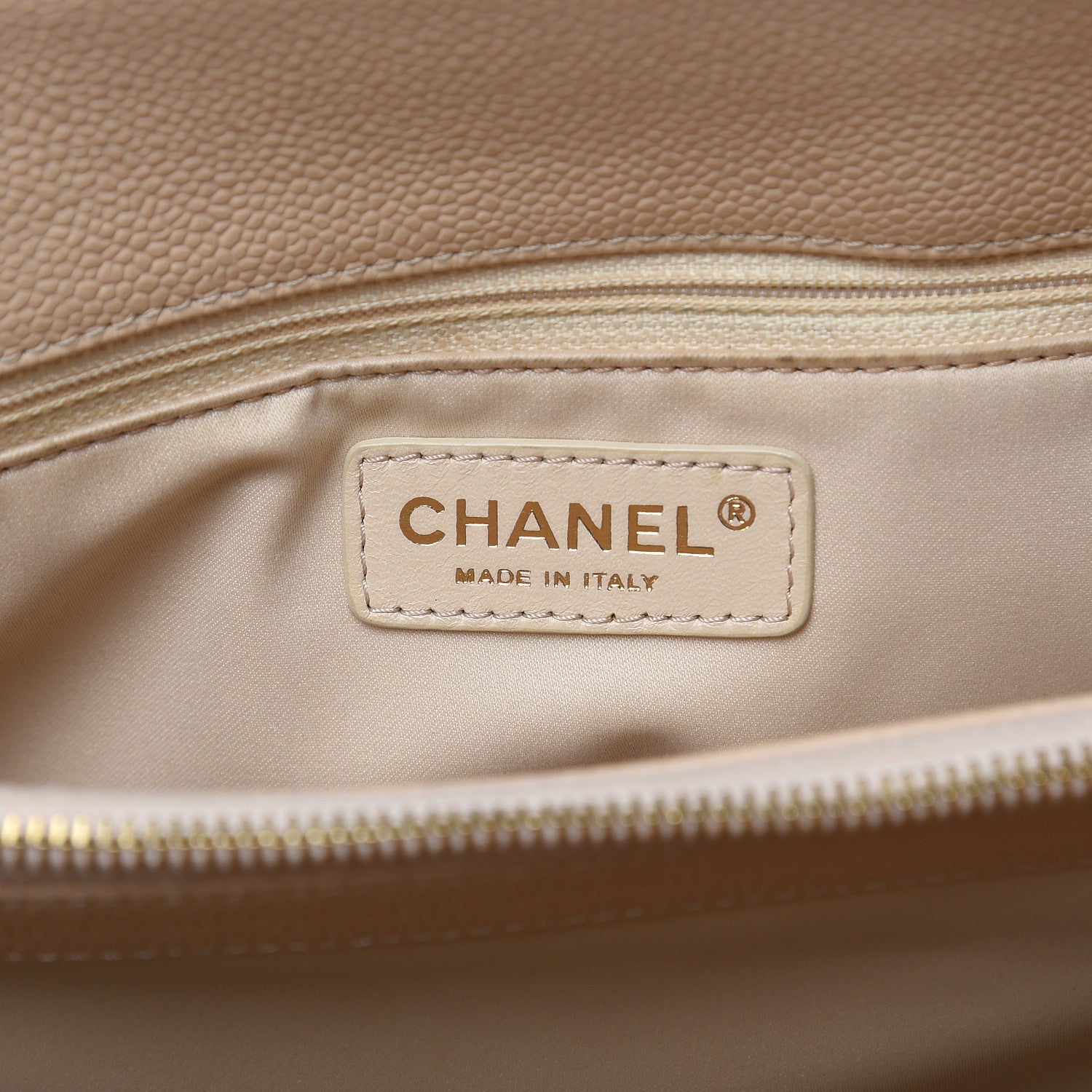 Chanel Caviar Quilted Grand Shopping Tote GST Beige Clair 6 of 16