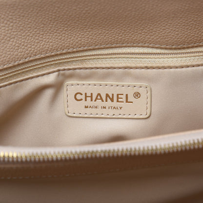 Chanel Caviar Quilted Grand Shopping Tote GST Beige Clair 6 of 16