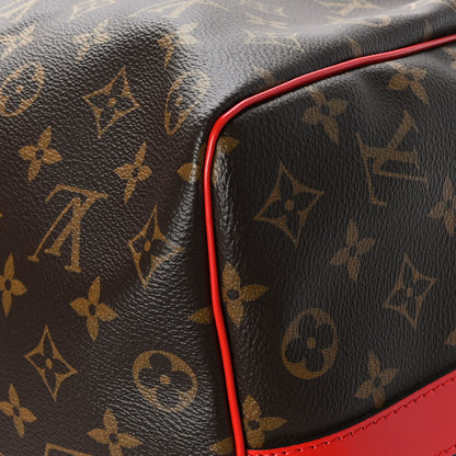Louis Vuitton Calfskin Monogram Keepall Bandouliere 50 Coquelicot 9 of 9