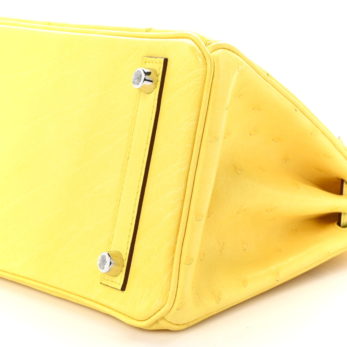 Ostrich Birkin 25 Citron