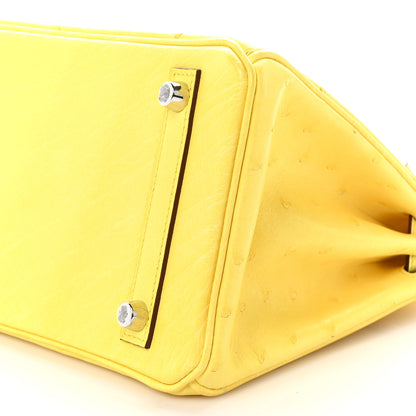 Hermes Ostrich Birkin 25 Citron 10 of 10