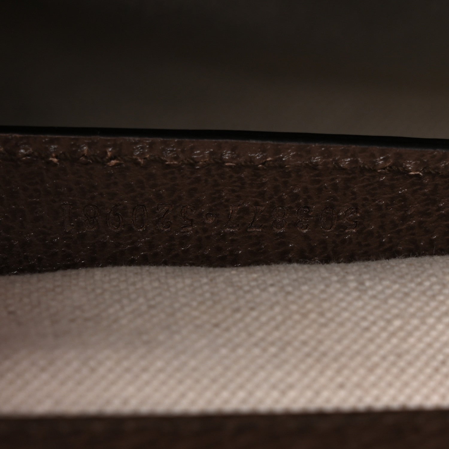 Gucci Monogram Jumbo GG Textured Dollar Calfskin Web Small Ophidia Chain Shoulder Bag Camel Ebony New Acero 7 of 10