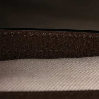 Gucci Monogram Jumbo GG Textured Dollar Calfskin Web Small Ophidia Chain Shoulder Bag Camel Ebony New Acero 7 of 10