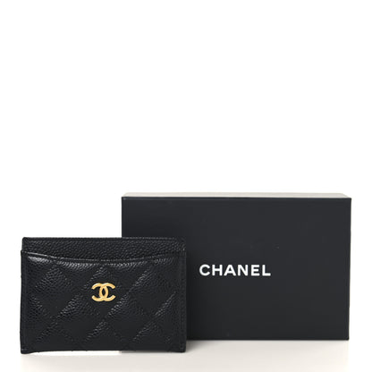 Chanel Caviar Quilted Card Holder Black 9 of 9
