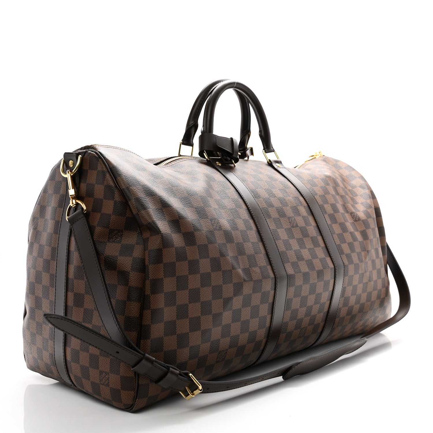 Louis Vuitton Damier Ebene Keepall Bandouliere 55 2 of 12