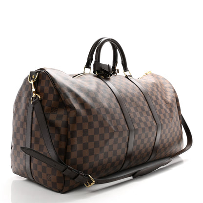 Louis Vuitton Damier Ebene Keepall Bandouliere 55 2 of 12