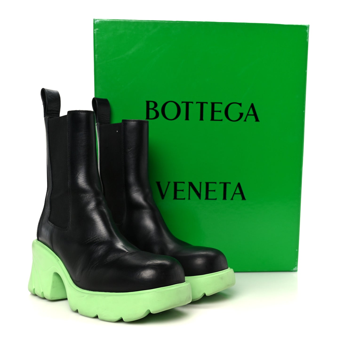 Calfskin The Flash Chelsea Boots 39 Pistachio