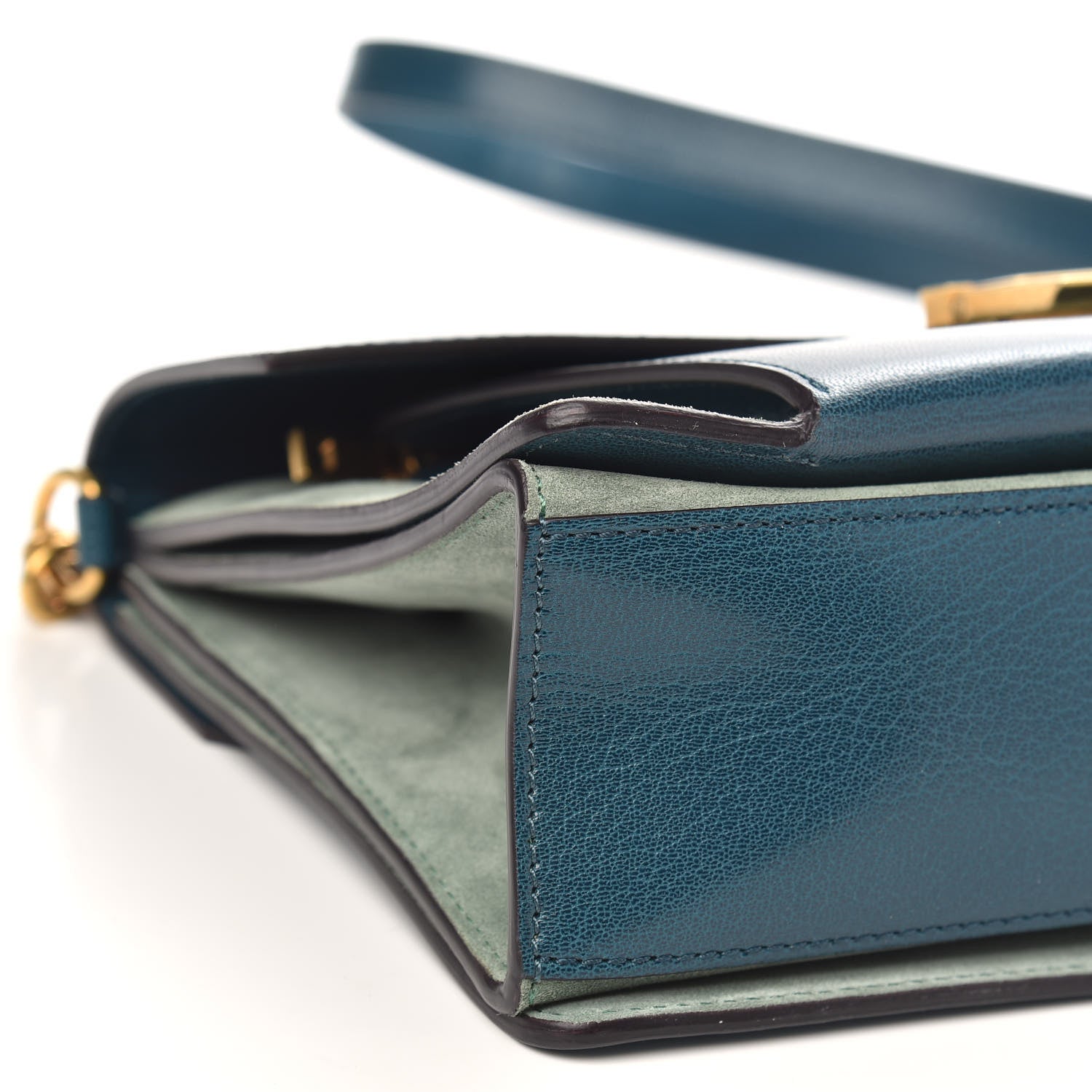 Givenchy Goatskin Medium GV3 Shoulder Bag Blue Pistachio 8 of 9