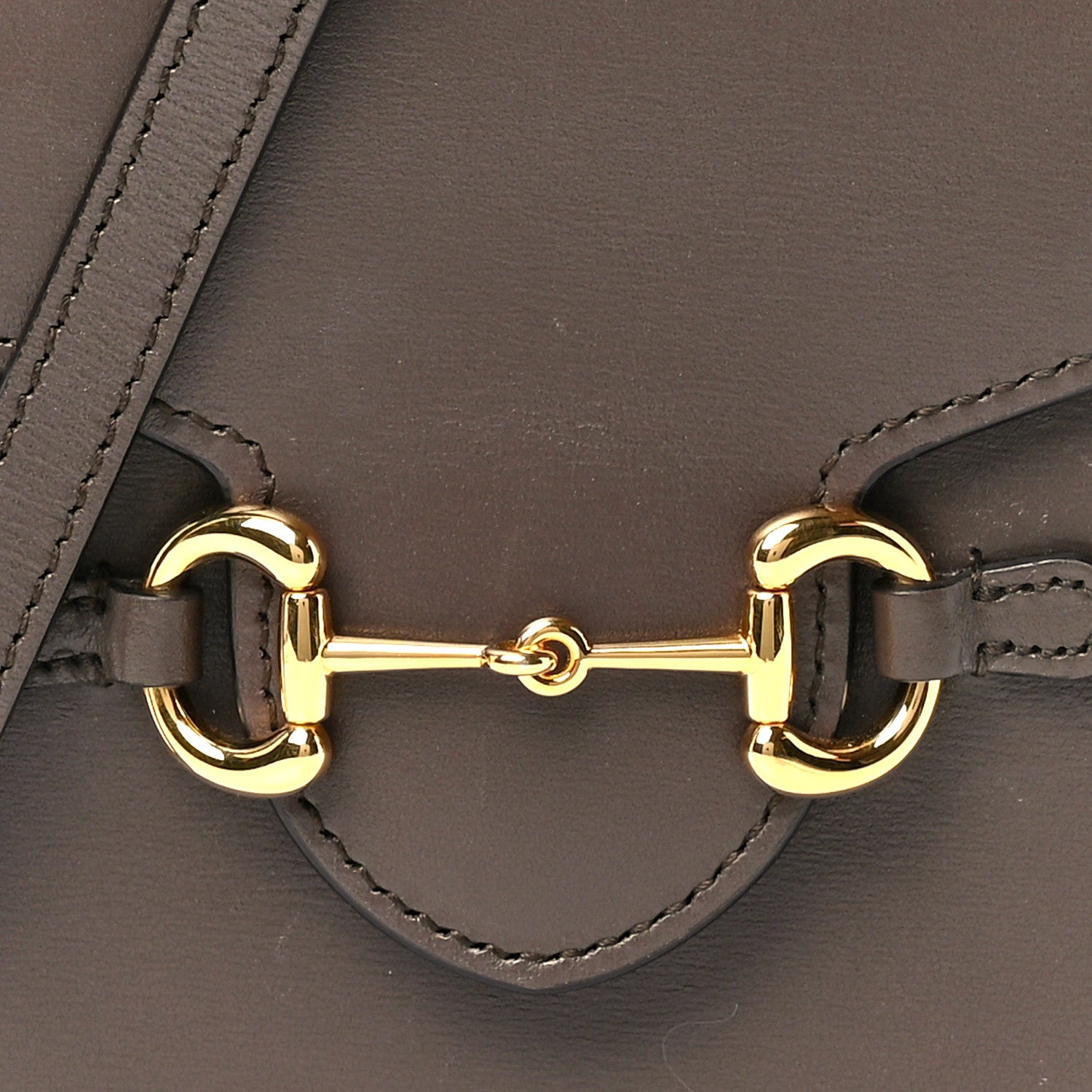 Gucci Boarded Plutone Calfskin Mini Horsebit 1955 Crossbody Bag New Acero 8 of 10