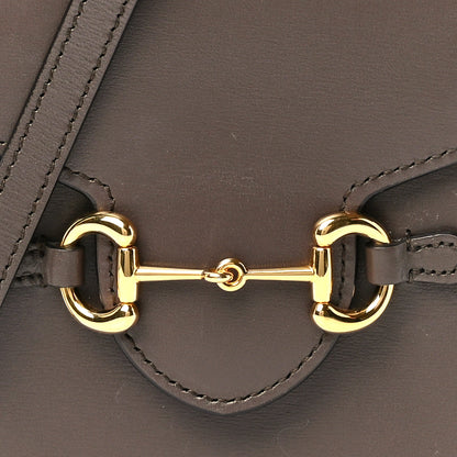 Gucci Boarded Plutone Calfskin Mini Horsebit 1955 Crossbody Bag New Acero 8 of 10
