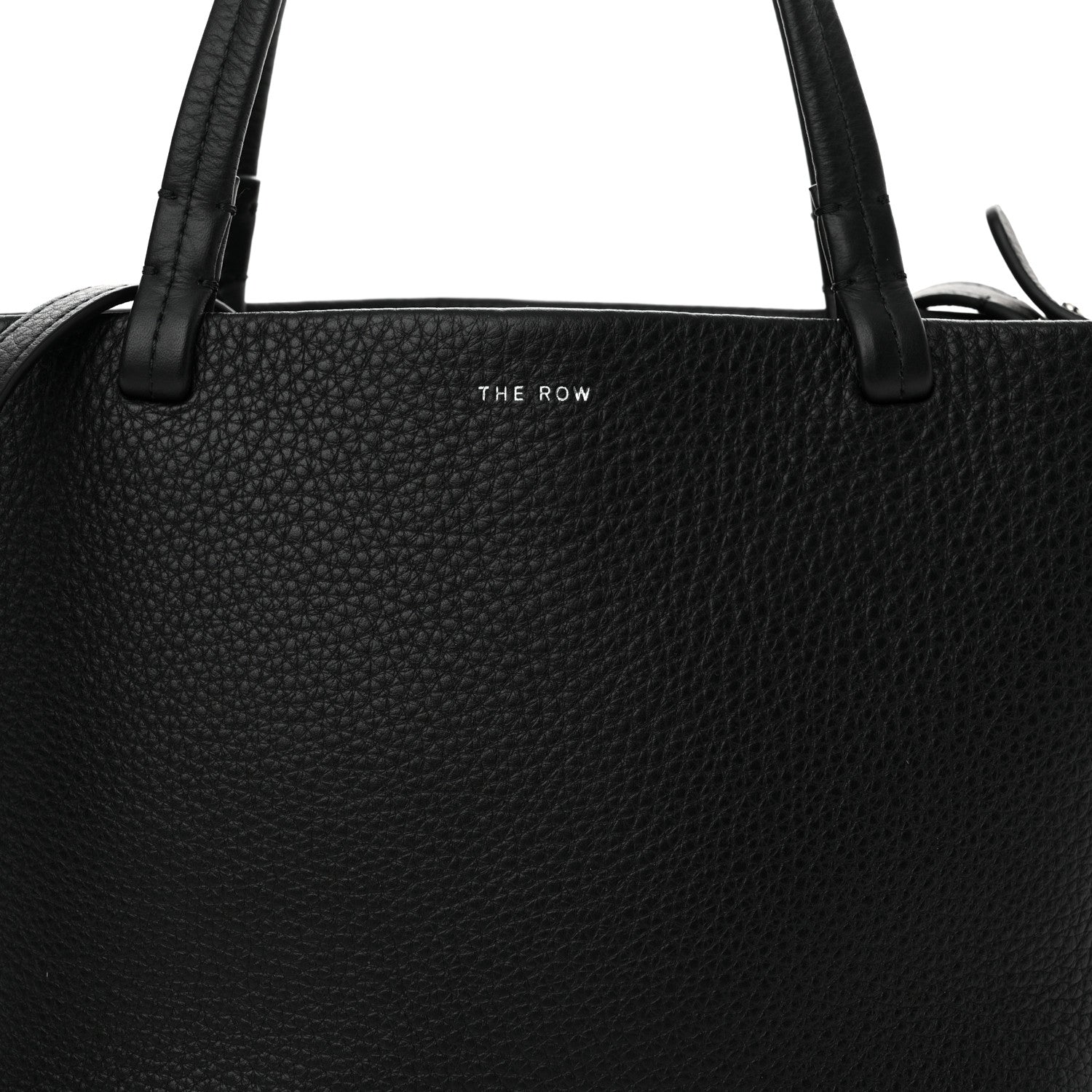 The Row Grained Calfskin Small Park Tote Black 8 of 11