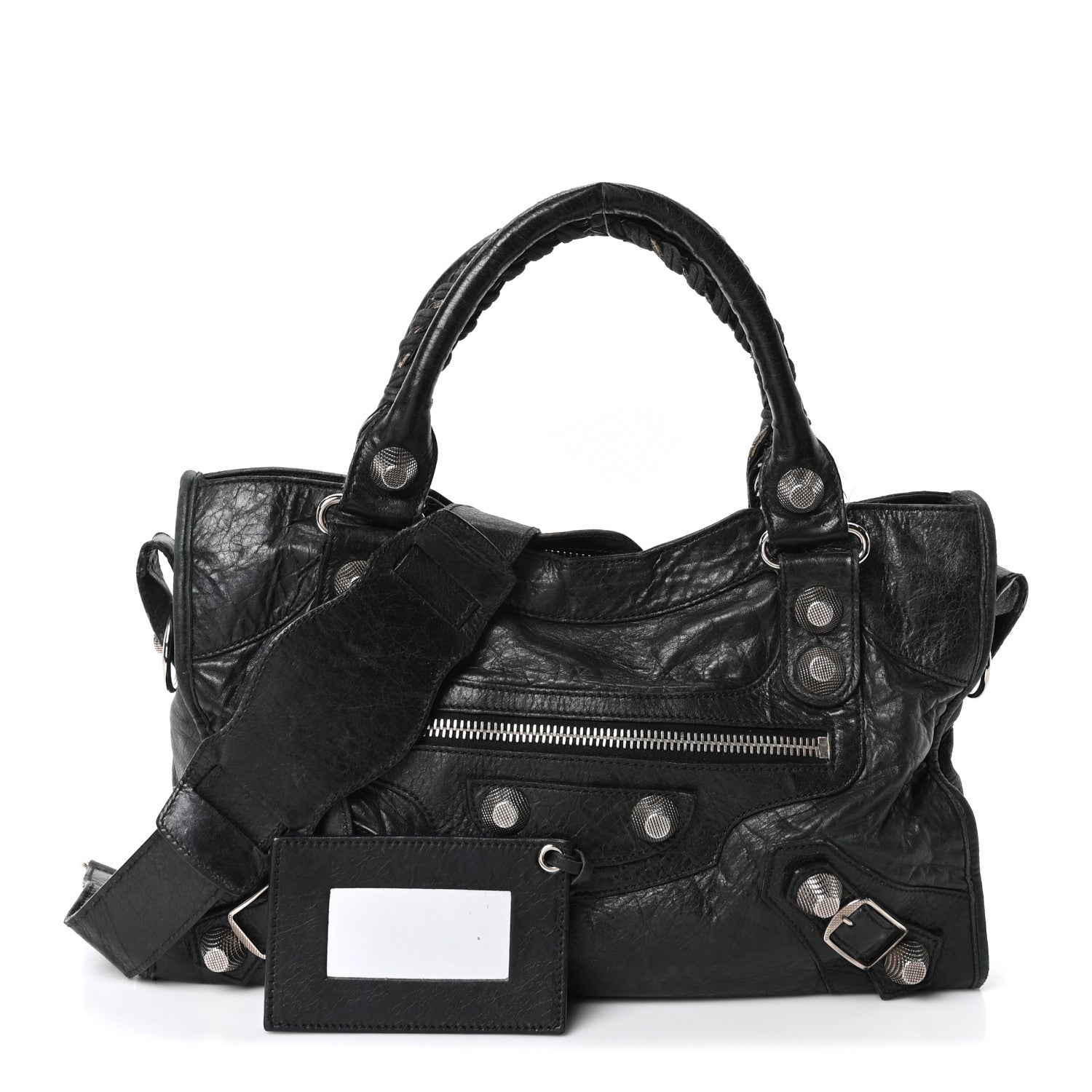 Balenciaga Agneau Giant 21 Silver Hardware City Black 1767352