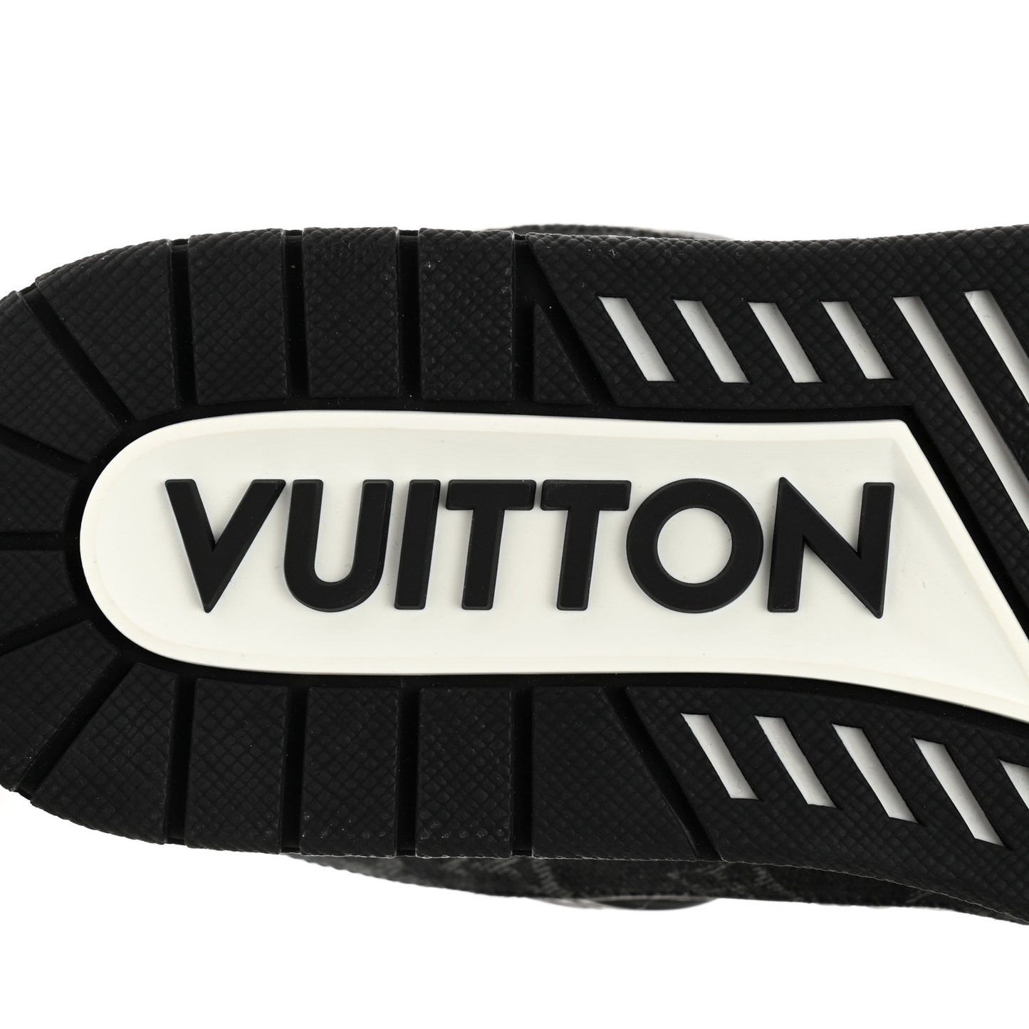 Calfskin Monogram Denim Mens LV Trainer Sneakers 9 Black