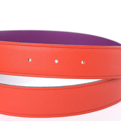 Hermes Swift Epsom 32mm Belt Strap 85 Cappucine Ultraviolet 5 of 7