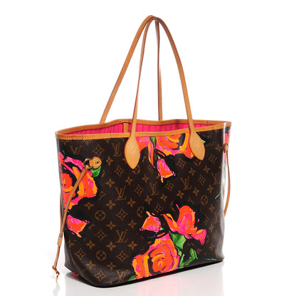 Louis Vuitton Monogram Roses Neverfull MM 3 of 7