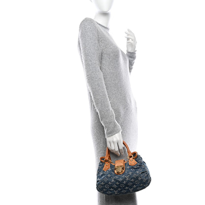 Louis Vuitton LOUIS VUITTON Monogram Denim Pleaty Blue 2 of 10