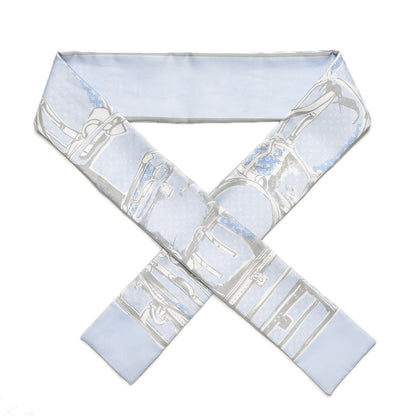 Louis Vuitton Silk Monogram Trunks Bandeau Blue Ciel 1 of 5