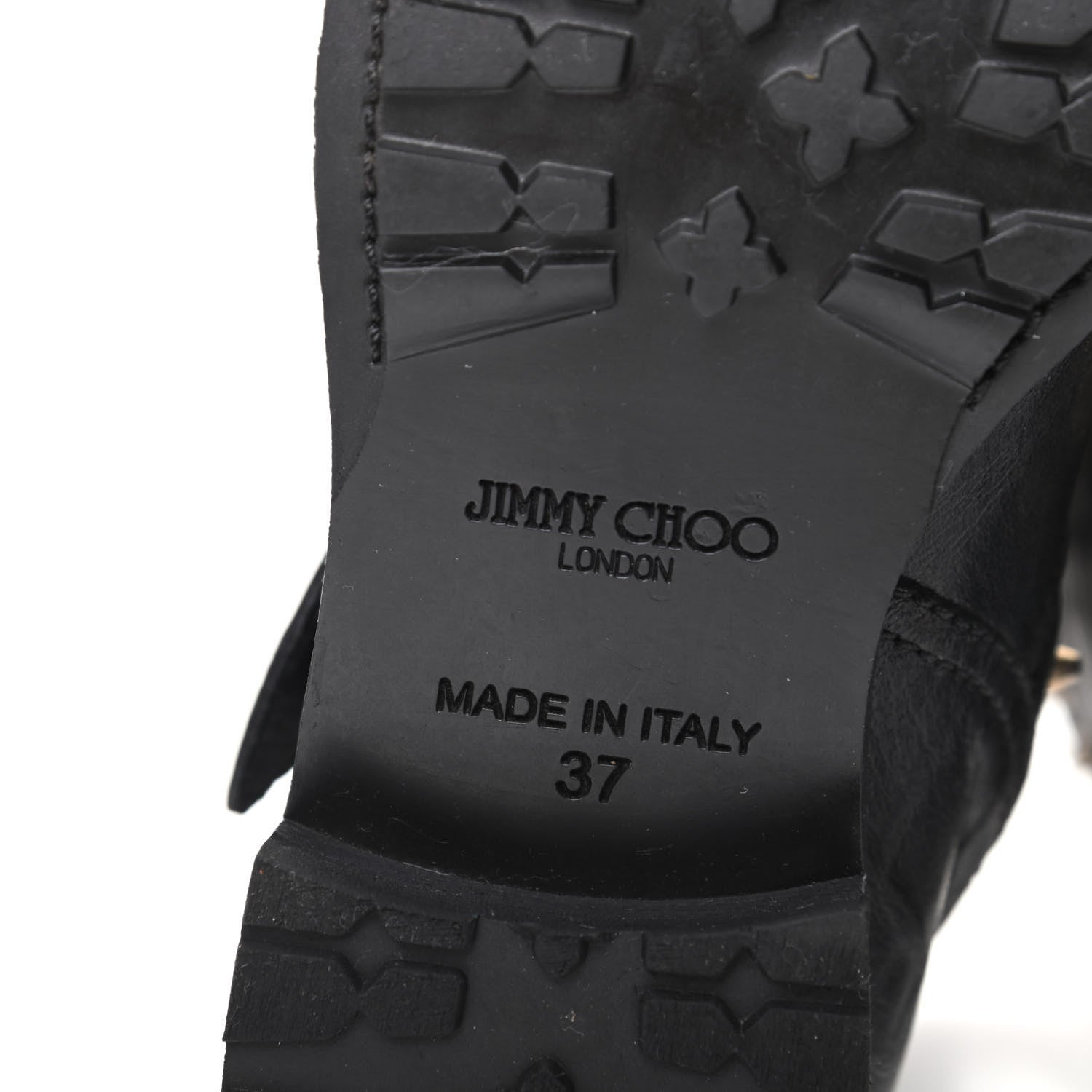 Jimmy Choo Studded Dash Biker Boots 37 Black 6 of 6