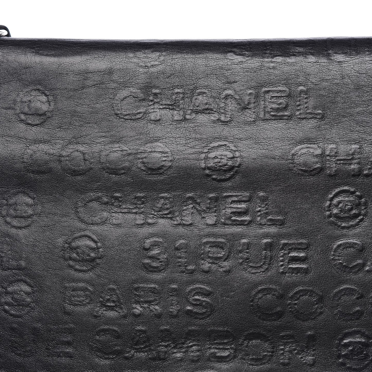 Calfskin Unlimited Jumbo Double Flap Black