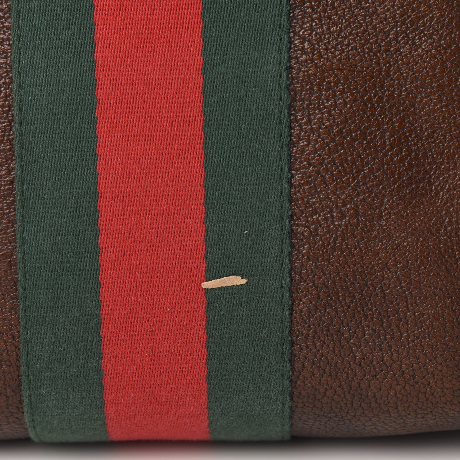 Gucci Calfskin Medium Seventies Web Boston Brown 15 of 16
