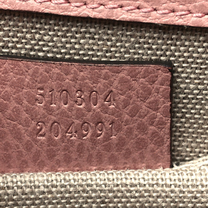 Gucci Dollar Calfskin Small Interlocking G Shoulder Bag Soft Pink 6 of 9