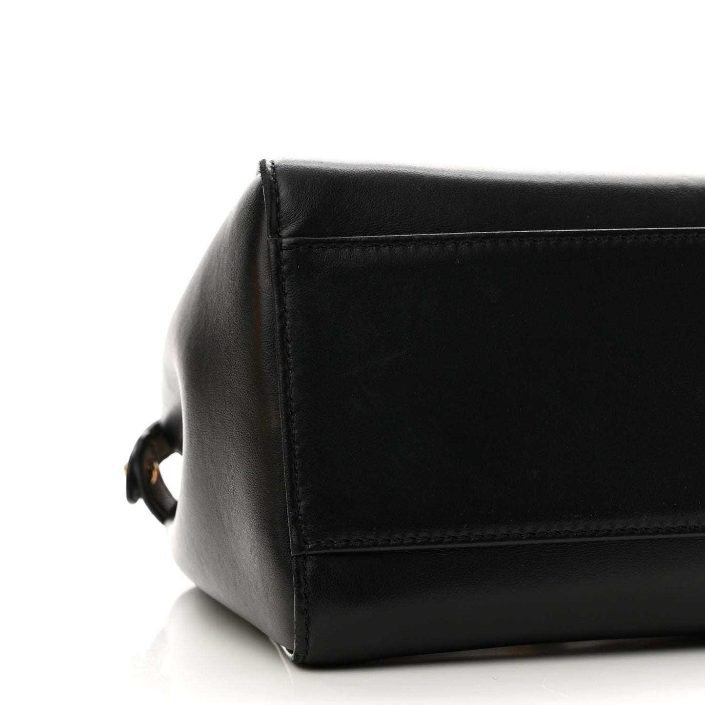 Nappa Stacked Bar Mini Peekaboo Iconic Satchel Black