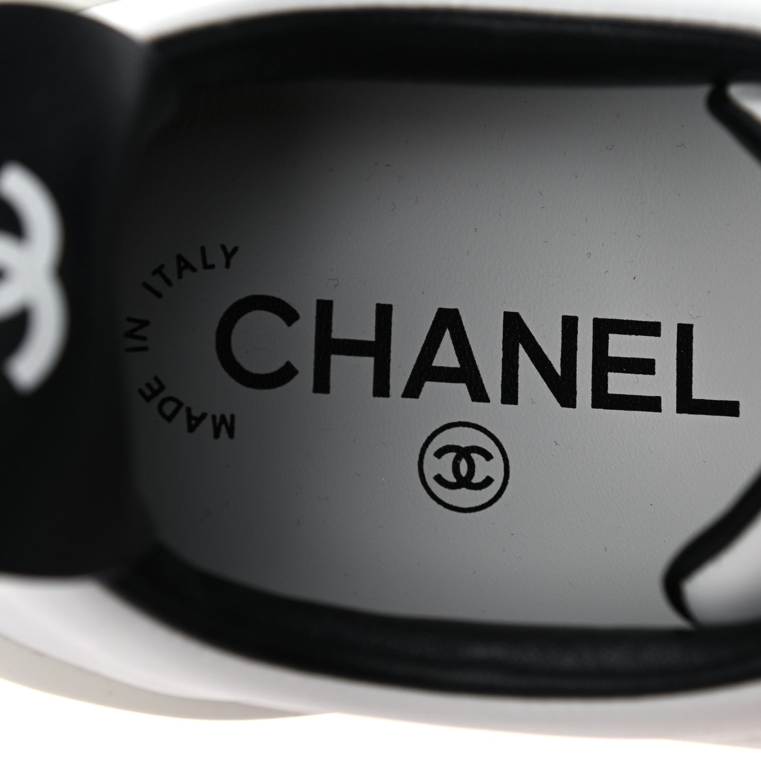 Chanel Calfskin CC Womens Sneakers 35.5 White 7 of 8