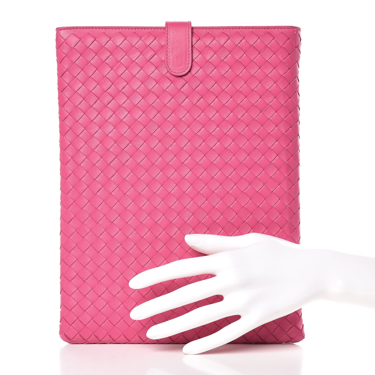 Bottega Veneta Nappa Intrecciato iPad Case Rosa Shock 2 of 11