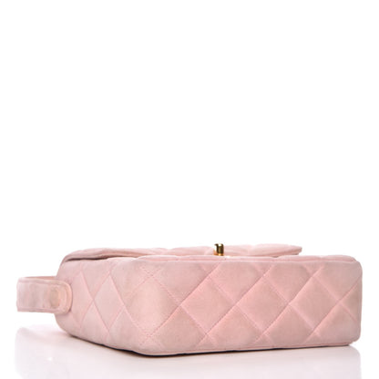 Chanel Suede Quilted Mini Flap Pink 4 of 11