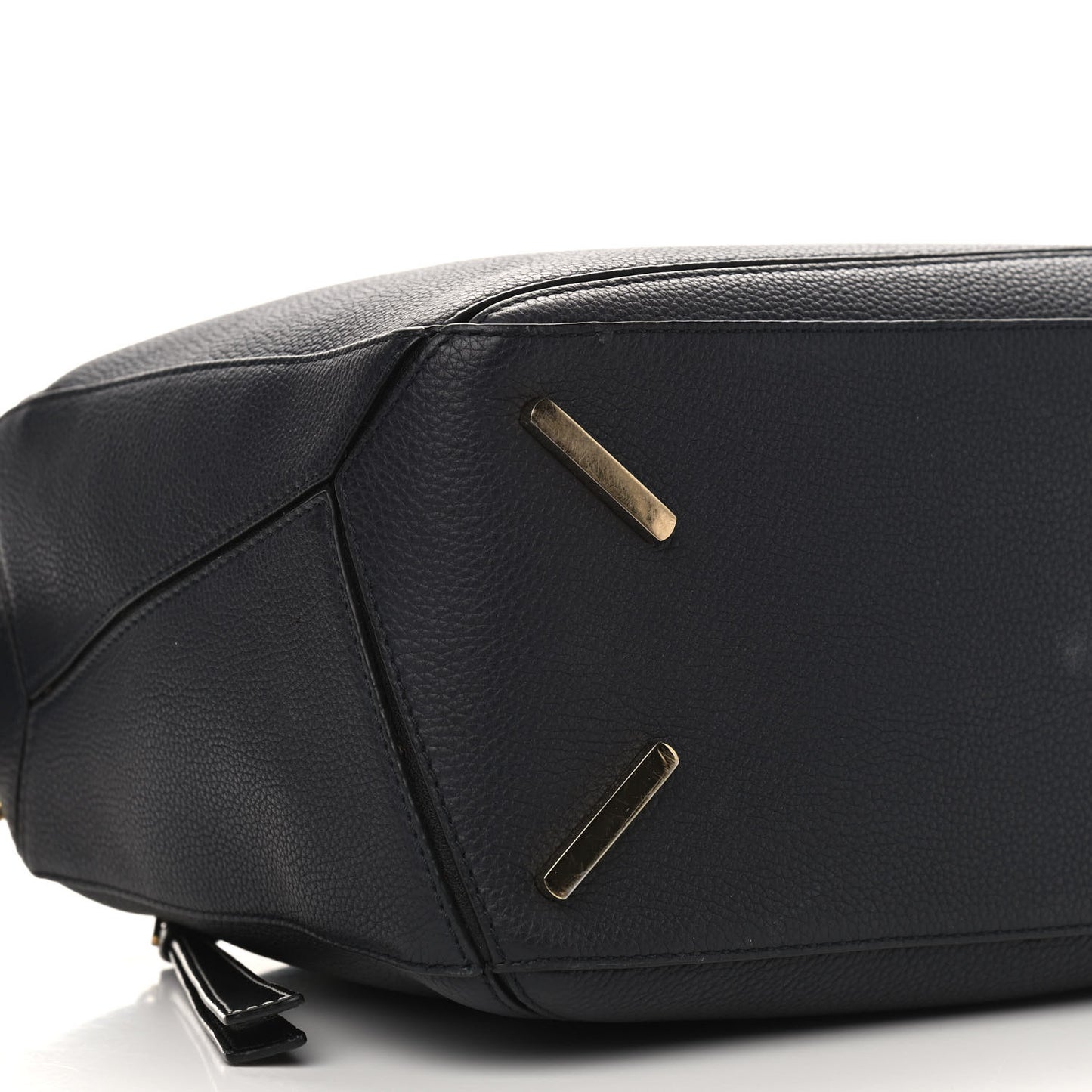 Calfskin Medium Puzzle Bag Midnight Blue Black