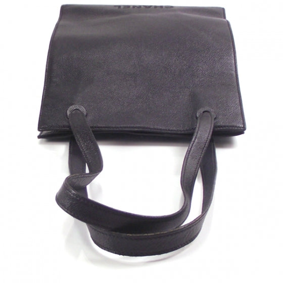 Chanel Vintage Simple Large Tote Black 6 of 12