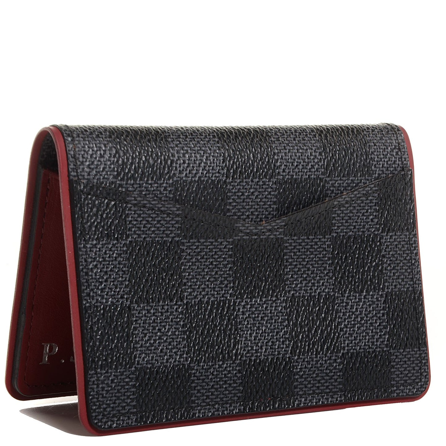 Damier Graphite Pocket Organizer Bordeaux
