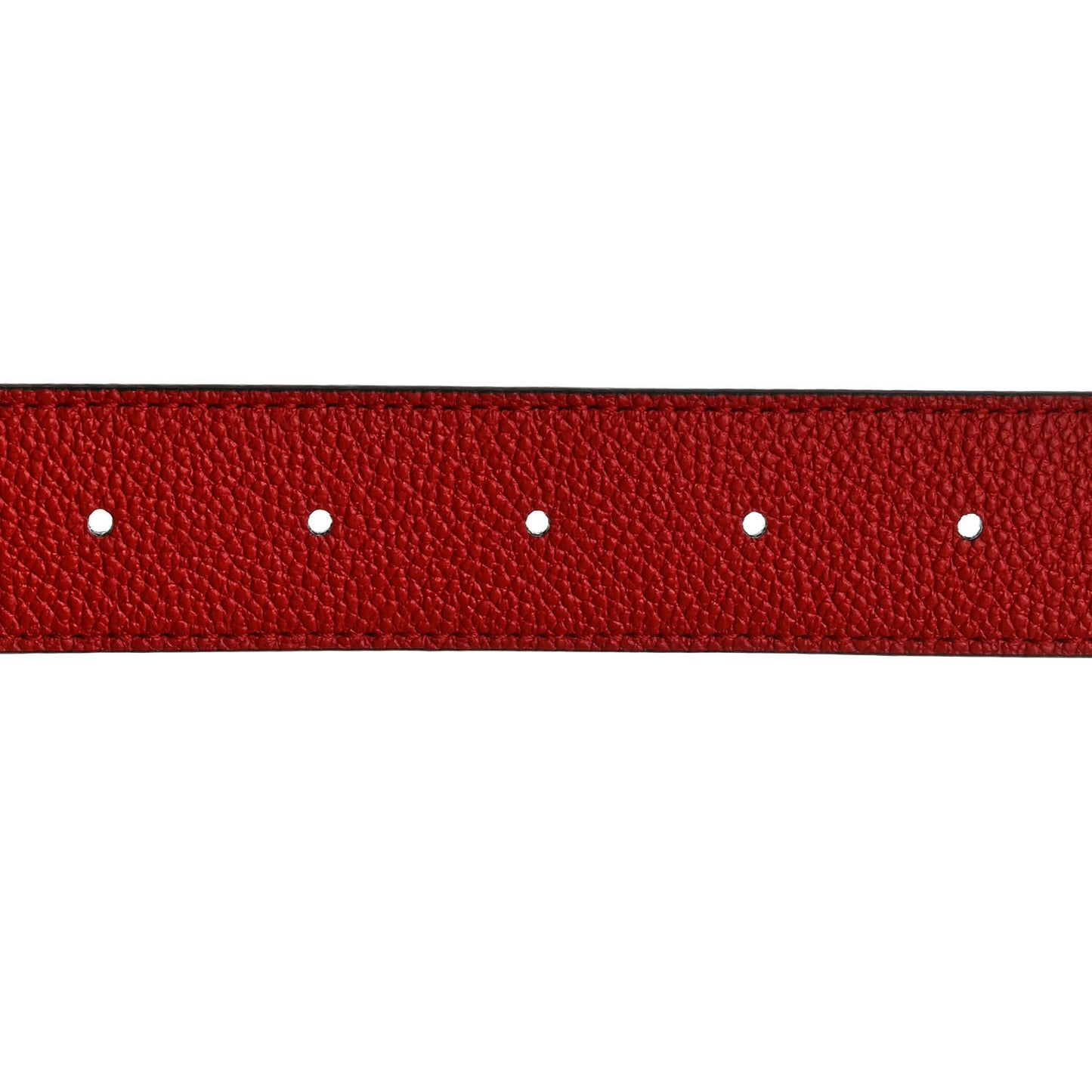 Calfskin Monogram 30mm LV Initiales Reversible Belt 95 38 Coquelicot