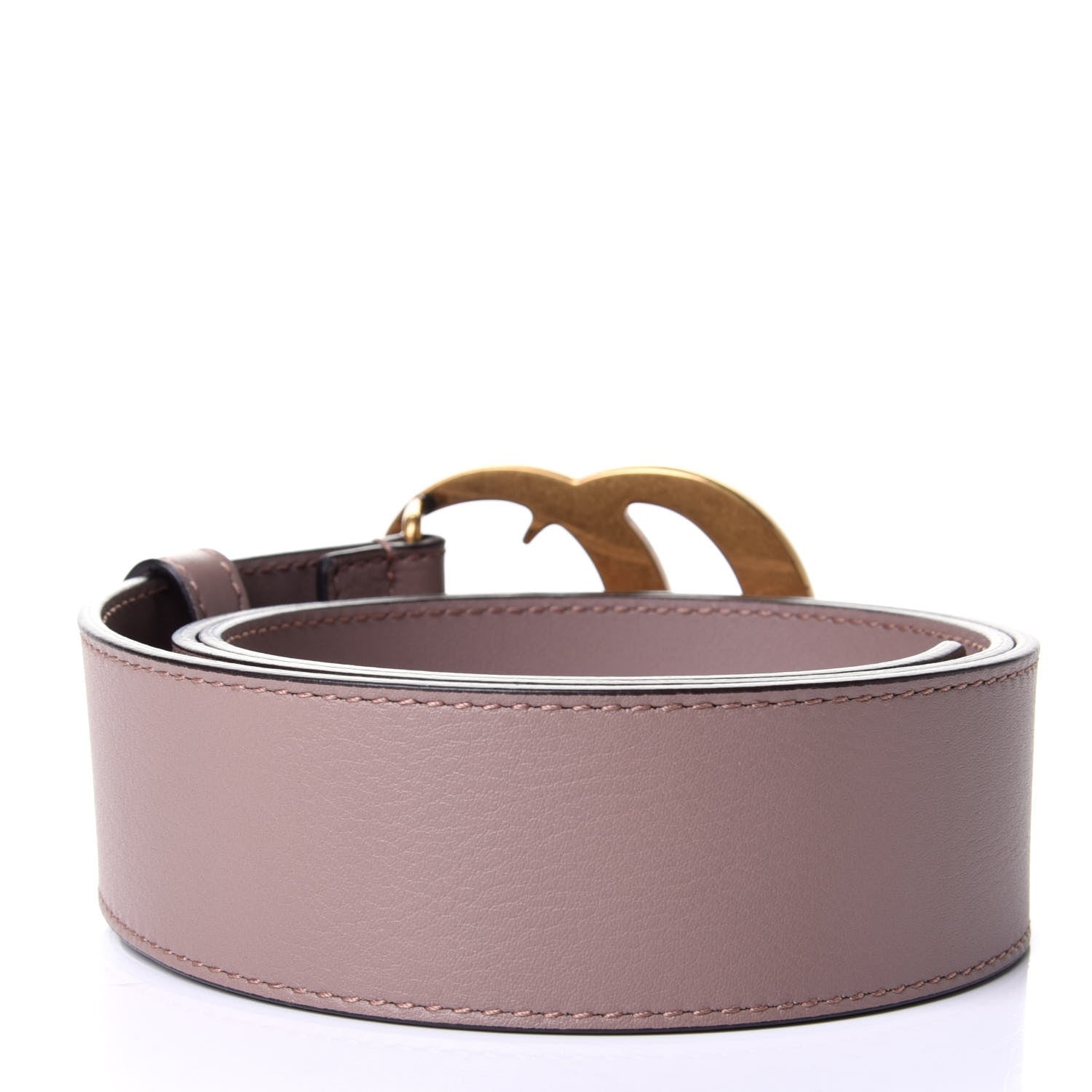 Gucci Calfskin Double G 40mm Belt 80 32 Porcelain Rose 3 of 4