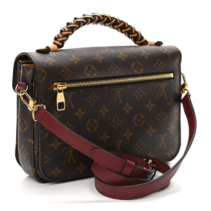 Louis Vuitton Monogram Braided Pochette Metis Safran 3 of 11