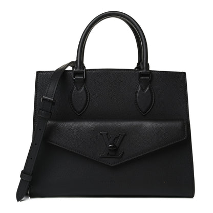 Louis Vuitton Soft Calfskin Lockme Tote PM Black 1 of 13