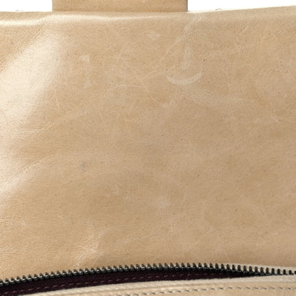 Chanel Glazed Calfskin Quilted Medium Duo Flap Beige 10 of 11